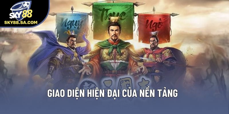 Giao diện hiện đại của nền tảng Giao diện hiện đại của nền tảng